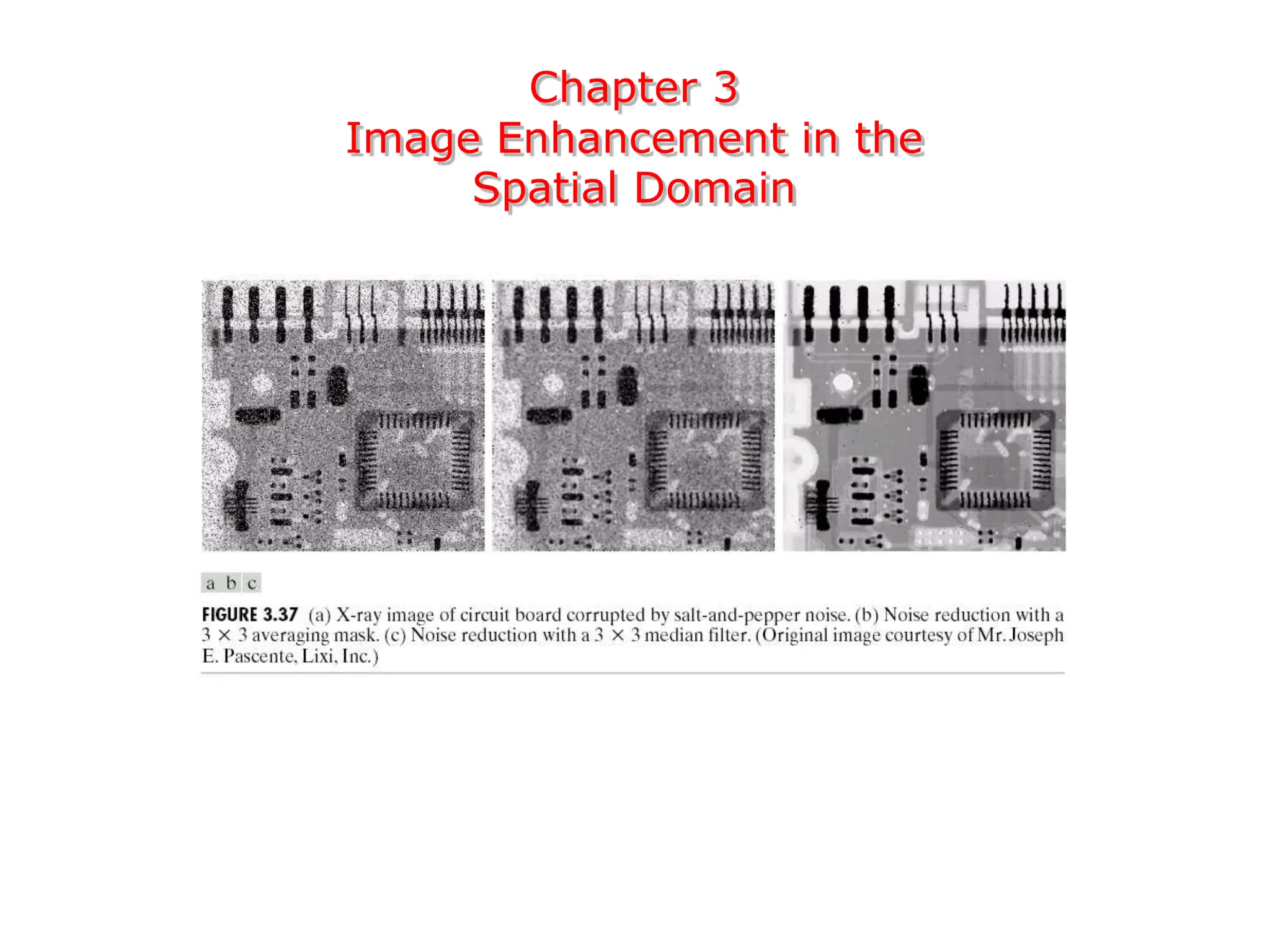 Chapter 3
Image Enhancement in the
Spatial Domain
 