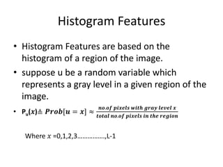 Comprehensive Overview of Histogram Features in Image Processing | PDF
