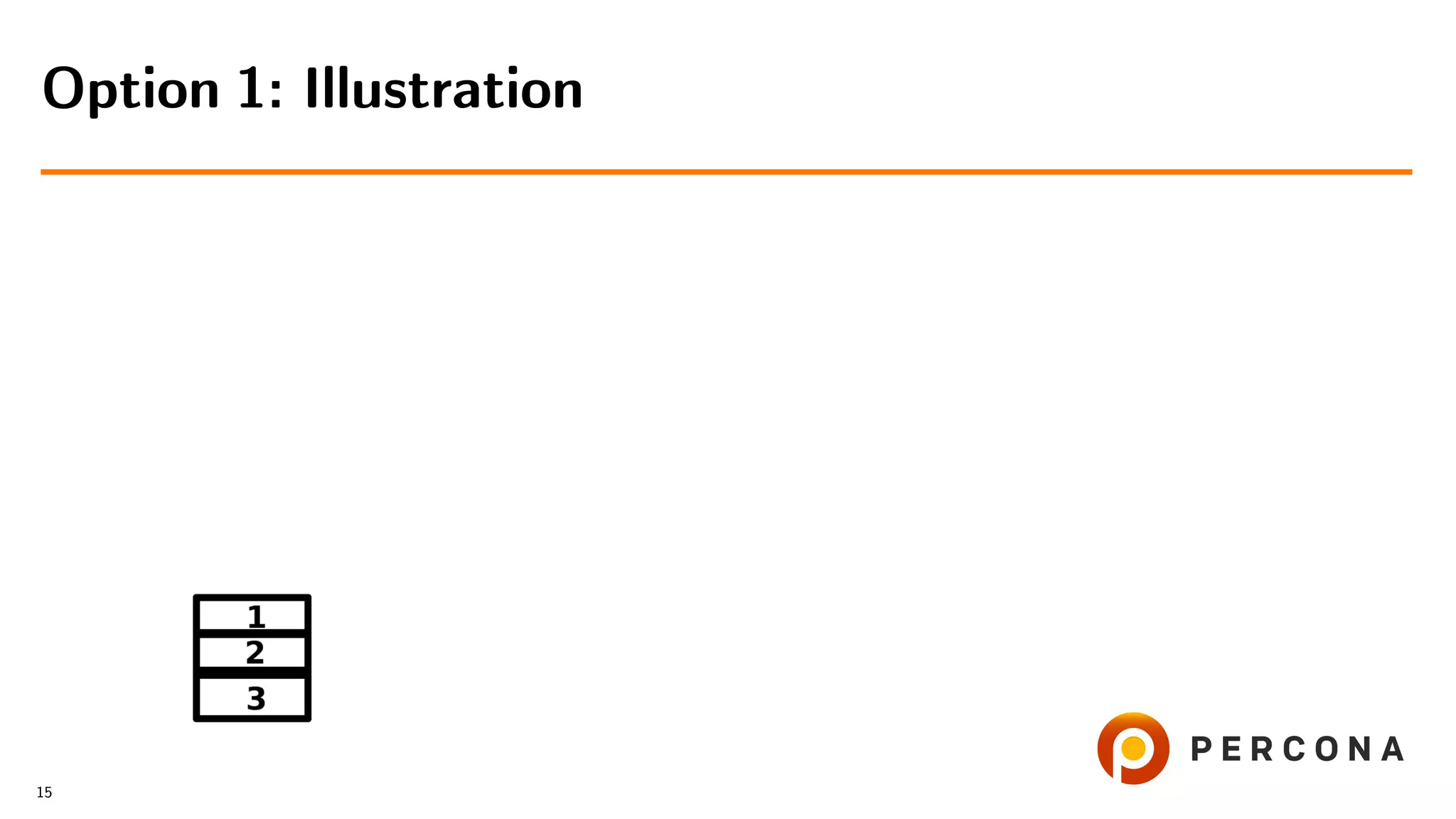 Option 1: Illustration
15
 