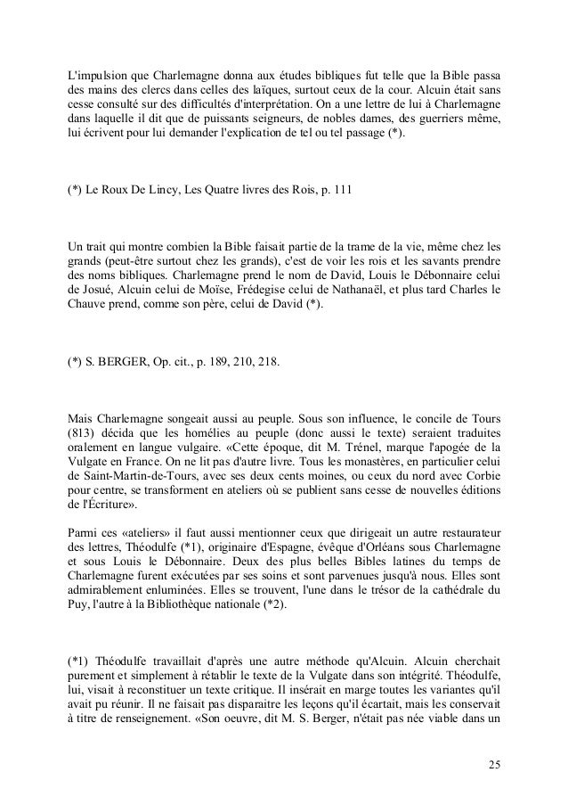 Histoire De La Bible Francaise
