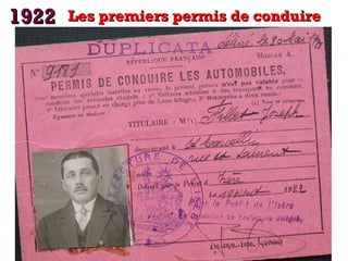 1922

Les premiers permis de conduire

 