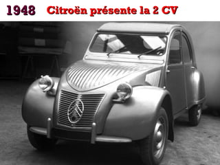 1948 Citroën présente la 2 CV

 
