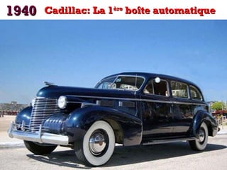 1940

Cadillac: La 1ère boîte automatique

 