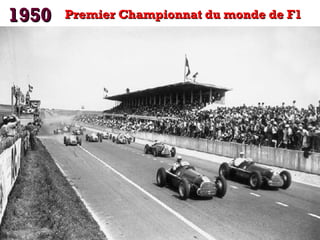 1950

Premier Championnat du monde de F1

 