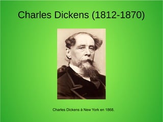 Charles Dickens (1812-1870)
Charles Dickens à New York en 1868.
 