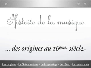Histoire de la musique - Le Classique