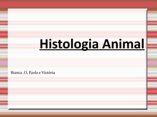 Histologia animal   biologia - 2011 Slide 1
