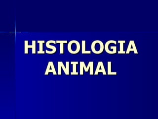 HISTOLOGIA
  ANIMAL
 