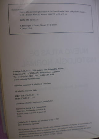 Histologia normal de difiore