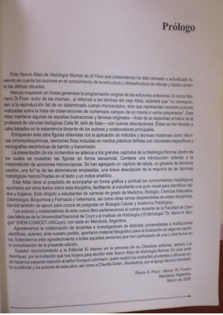 Histologia normal de difiore