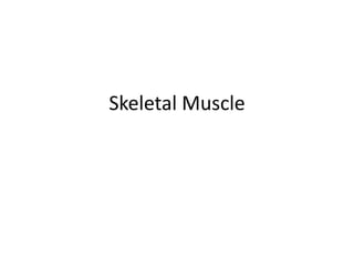 Skeletal Muscle
 
