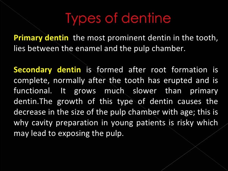 Histology of dentin