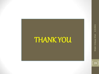 THANK YOU
39
2/3/2021
Shabir
Imteyaz
Khan
 