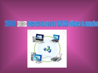 2006 Internet alcanza los 100.000 millones de usuarios 