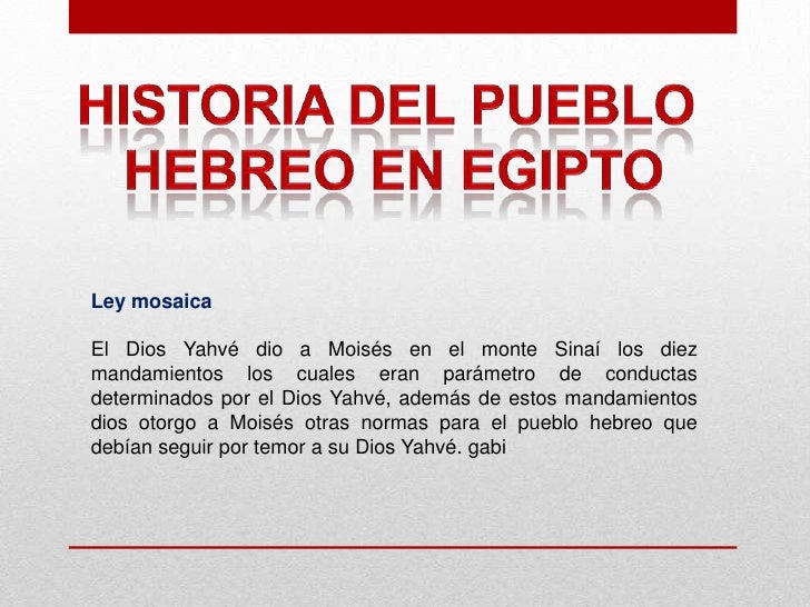 Ley Mosaica Ley Mosaica