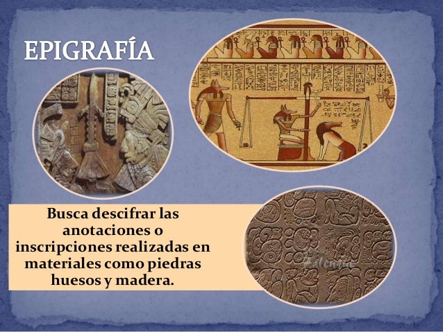 "CIENCIAS AUXILIARES DE LA HISTORIA"
