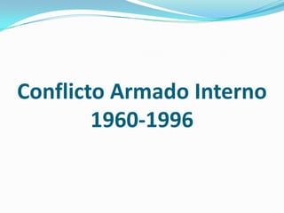 Conflicto Armado Interno
1960-1996

 