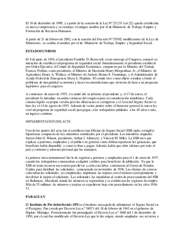 Historia de la Seguridad Social