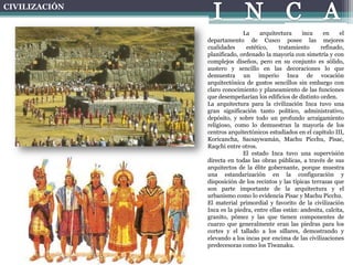 TECNICAS CONSTRUCTIVAS DE LA CIVILIZACION INCA