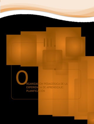 III.

O

RGANIZACIÓN PEDAGÓGICA DE LA
EXPERIENCIA DE APRENDIZAJE:
PLANIFICACIÓN

 