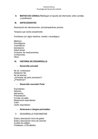 Historia clinica-psicologia-del-desarrollo