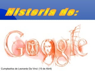 Cumpleaños de Leonardo Da Vinci (15 de Abril)
 