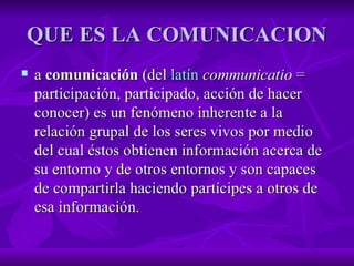 Historia De La Comunicacion