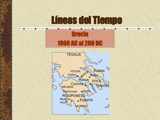 Líneas del Tiempo Grecia 1800 AC al 200 DC 