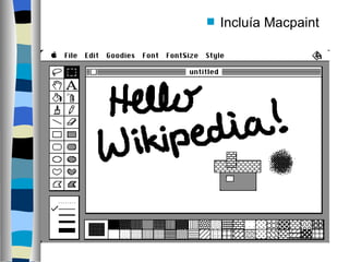 Incluía Macpaint 