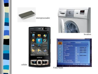 microprocesador celular Video beam lavadora 