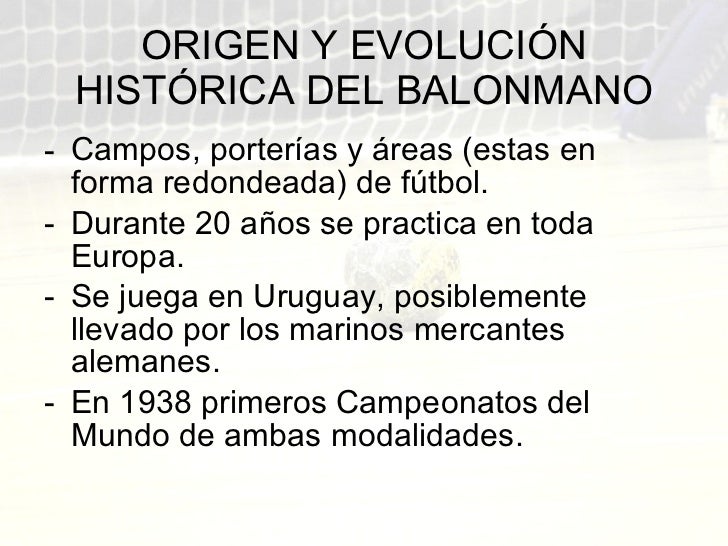 Historia Del Balonmano