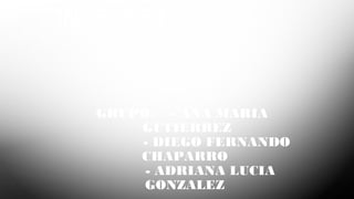 HISTORIA DEL
INTERNET
GRUPO: - ANA MARIA
GUTIERREZ
- DIEGO FERNANDO
CHAPARRO
- ADRIANA LUCIA
GONZALEZ
 