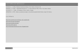 HISTORIA DE MÉXICO II
45 DGB/DCA/2013
MENDEZ. J., S. (2004) Problemas Económicos de México. (2ªed.) México: McGraw-Hill
RAMIREZ, J.A. (2007). Tragicomedia mexicana Vol. 1: La vida en México de 1940 a 1970. (1ª ed.) México: Booket.
SCHERER. G., J. (1986). Los Presidentes. (10ªed.). México: Grijalbo.
ZERMEÑO, S. (1991). México; una democracia utópica: el movimiento estudiantil del 68. México: Siglo XXI Editores.
ELECTRÓNICA:
http://www.economia.com.mx/manuel_avila_camacho.htm
http://www.iih.unam.mx/moderna
http://www.lecturalia.com/autor
http://www.inehrm.gob.mx
http://multimedia.eluniversal.com.mx/n_fotogaleria.html
 