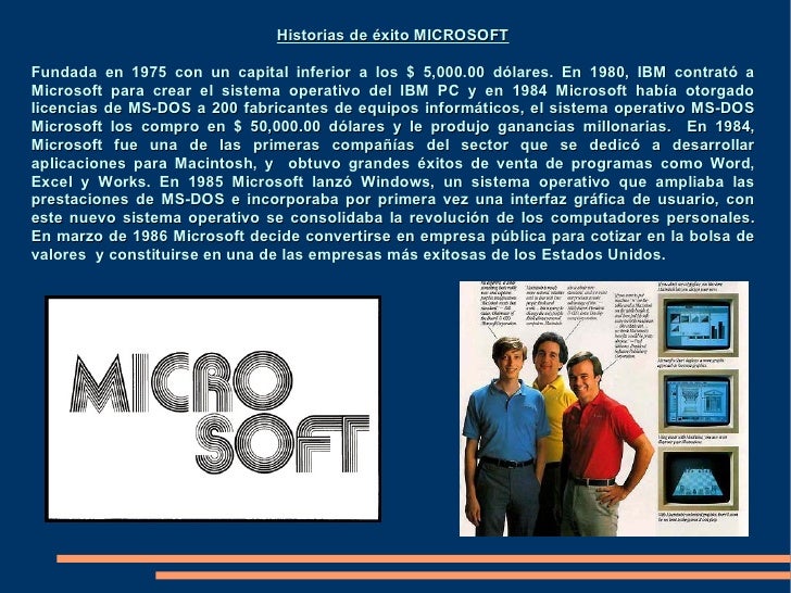 Microsoft historia