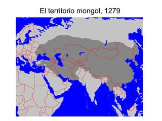 El territorio mongol, 1279  
