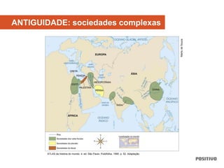 ANTIGUIDADE: sociedades complexas
ATLAS da história do mundo. 4. ed. São Paulo: Publifolha, 1995. p. 52. Adaptação.
MariludeSouza
 