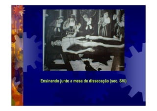Ensinando junto a mesa de dissecação (sec. SVI)
 