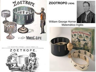 ZOOTROPO (1834)
William George Horner
Matemático Inglés
 