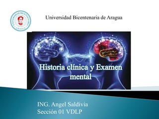 Universidad Bicentenaria de Aragua
ING. Angel Saldivia
Sección 01 VDLP
 
