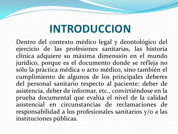 Historia clinica finalidad y aspectos legales (1