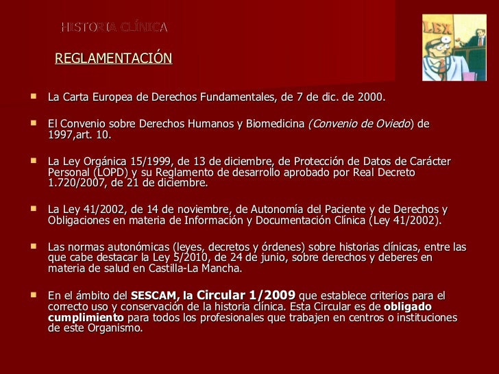 Historia clínica y consentimiento informado