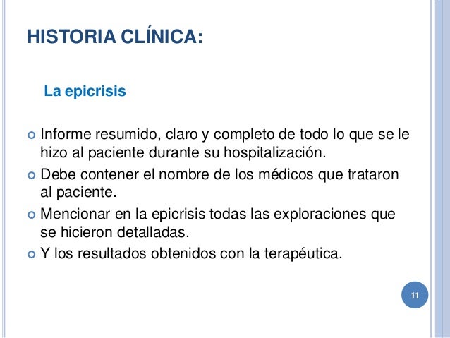 Epicrisis que es Epicrisis que es