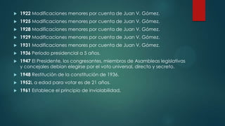 

1922 Modificaciones menores por cuenta de Juan V. Gómez.



1925 Modificaciones menores por cuenta de Juan V. Gómez.

...