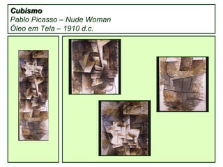 Cubismo Pablo Picasso – Nude Woman Óleo em Tela – 1910 d.c. 