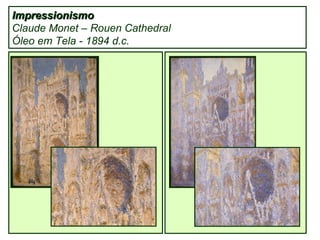 Impressionismo Claude Monet – Rouen Cathedral Óleo em Tela - 1894 d.c. 