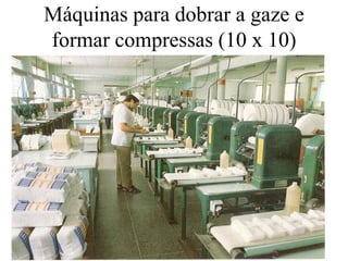 Máquinas para dobrar a gaze e
formar compressas (10 x 10)
 