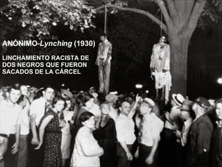 ANÓNIMO- Lynching  (1930) LINCHAMIENTO RACISTA DE DOS NEGROS QUE FUERON SACADOS DE LA CÁRCEL 
