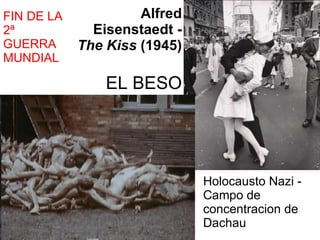 Alfred Eisenstaedt -  The Kiss  (1945) EL BESO Holocausto Nazi - Campo de concentracion de Dachau FIN DE LA 2ª GUERRA MUNDIAL 