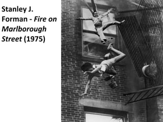 Stanley J. Forman -  Fire on Marlborough Street  (1975) 