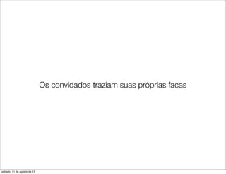 Os convidados traziam suas próprias facas




sábado, 11 de agosto de 12
 